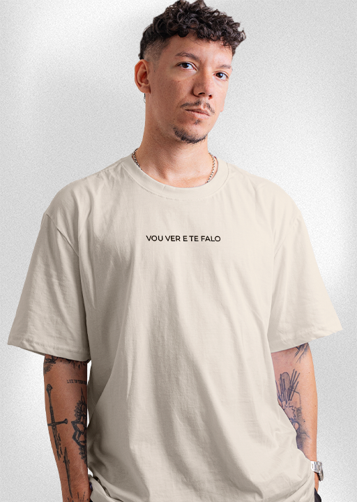 Camiseta "Vou ver e te falo"