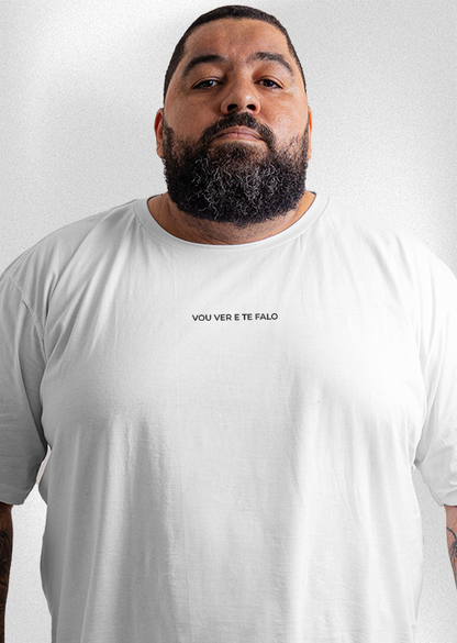 Camiseta Plus Size "Vou ver e te falo"