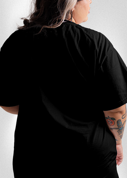 Camiseta Plus Size "Vou ver e te falo"